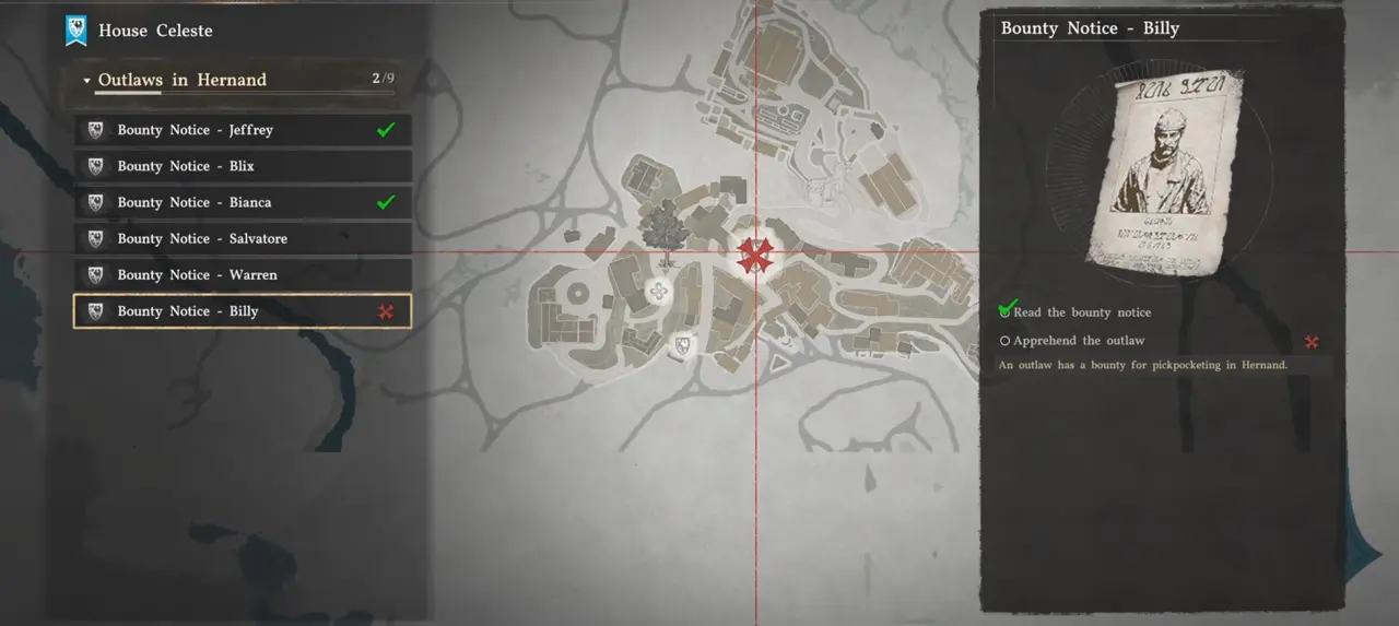 Reading the Billy bounty notice in Hernand