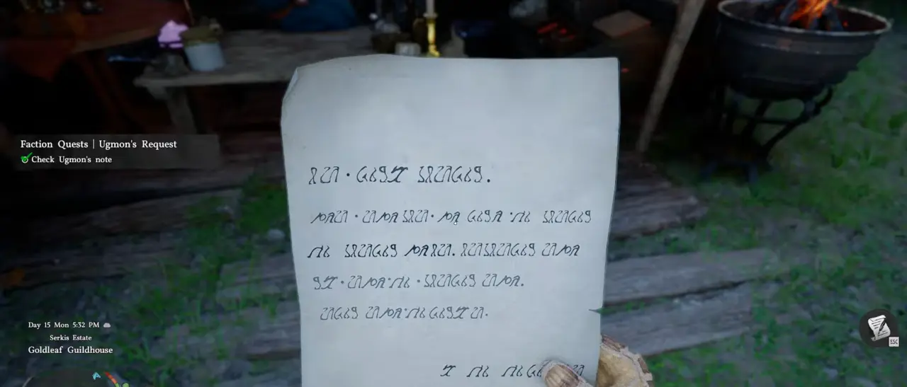 Ugmon's Request quest start at Goldleaf Guildhouse